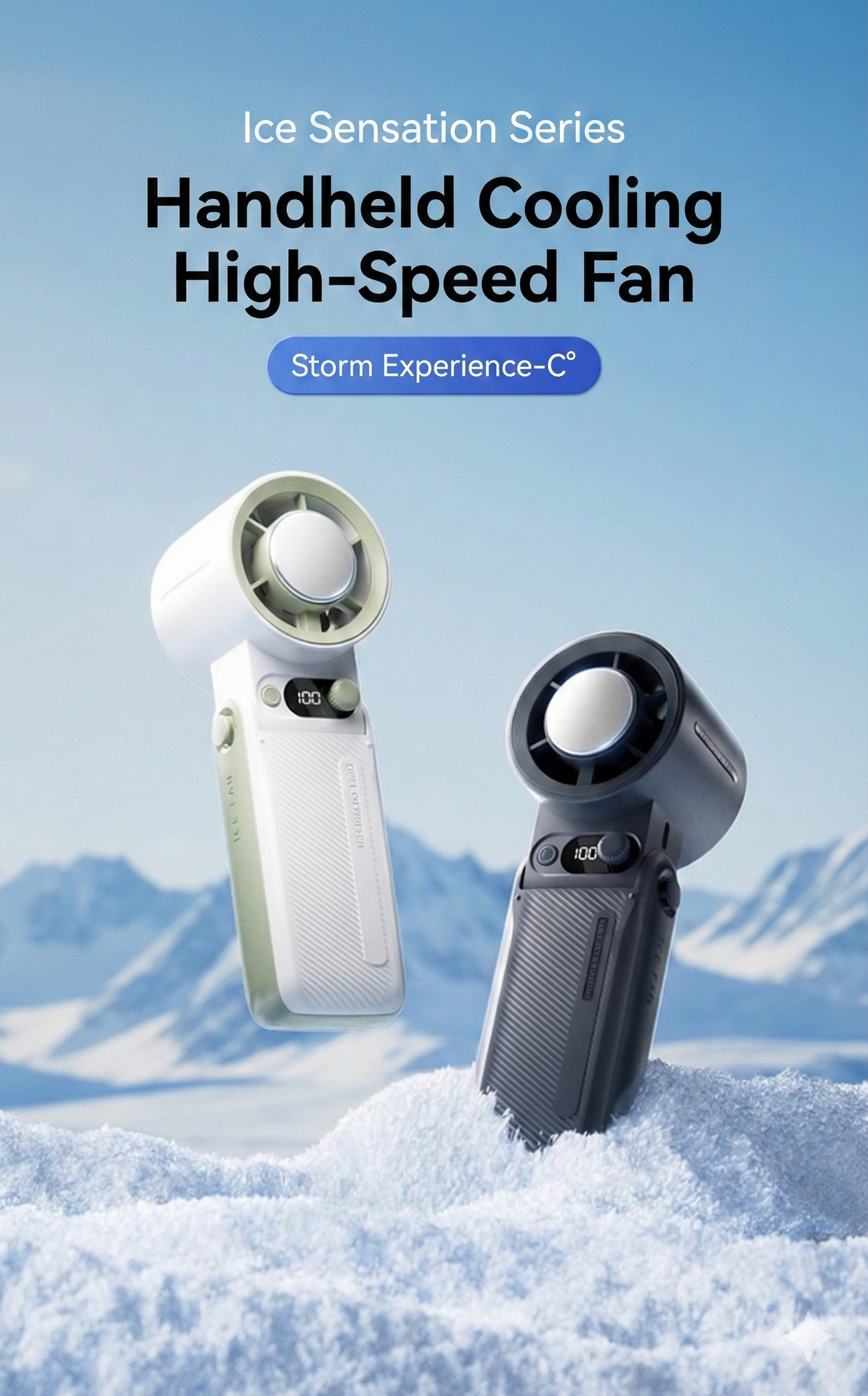 Cooling Ice Handheld portable Fan – Stay Cool Anywhere! Bangladesh