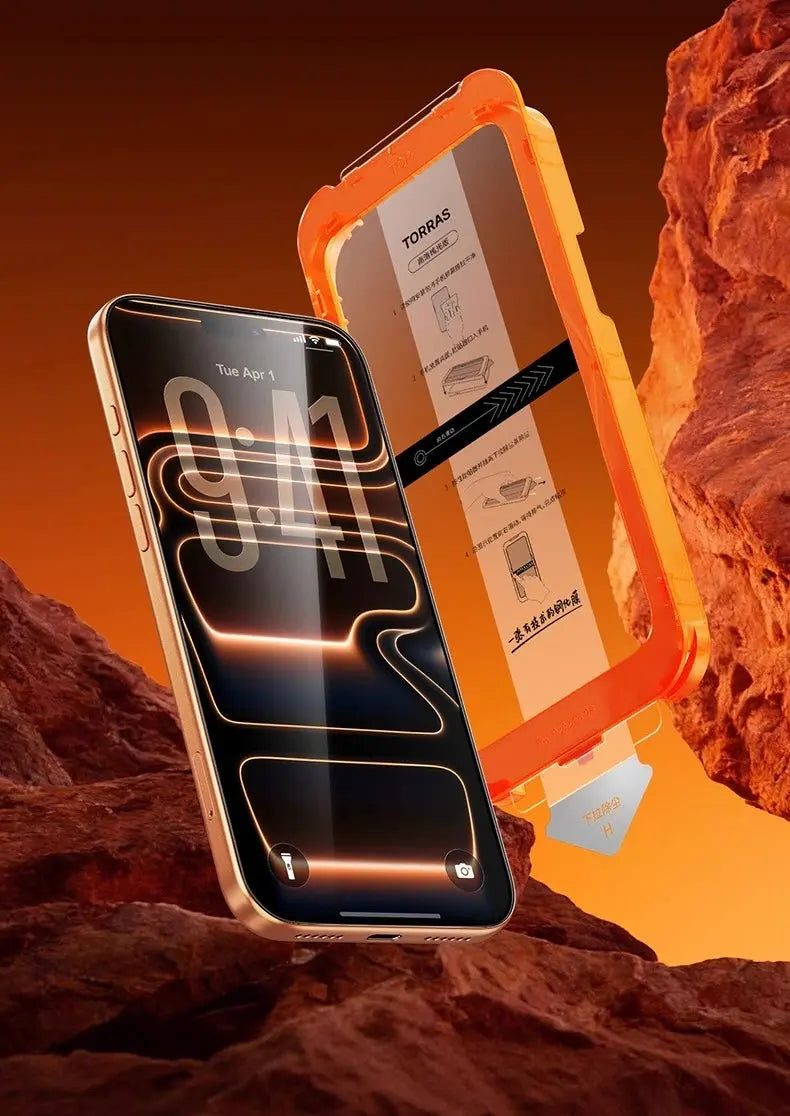 TORRAS Boundless Clear Tempered Glass for iPhone 17 Pro Max LUXORA