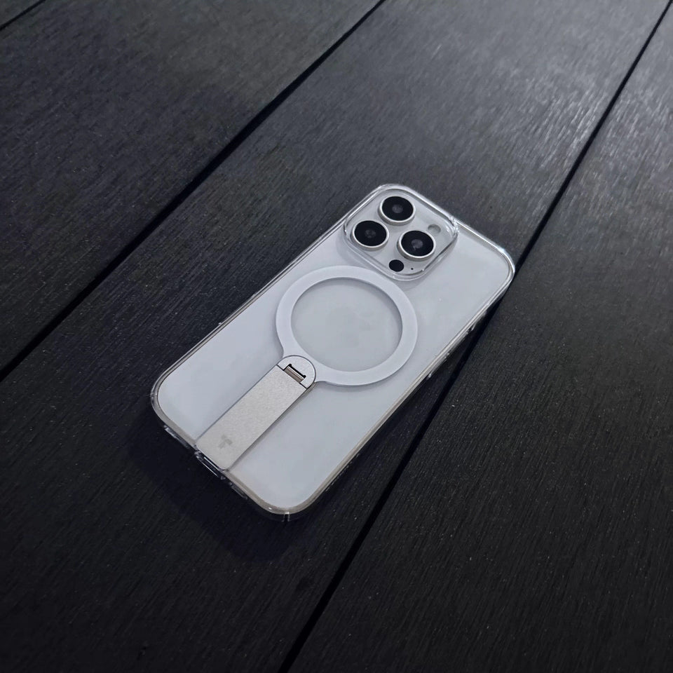 TORRAS Lpro Magnetic Kickstand Clear Case for iPhone LUXORA